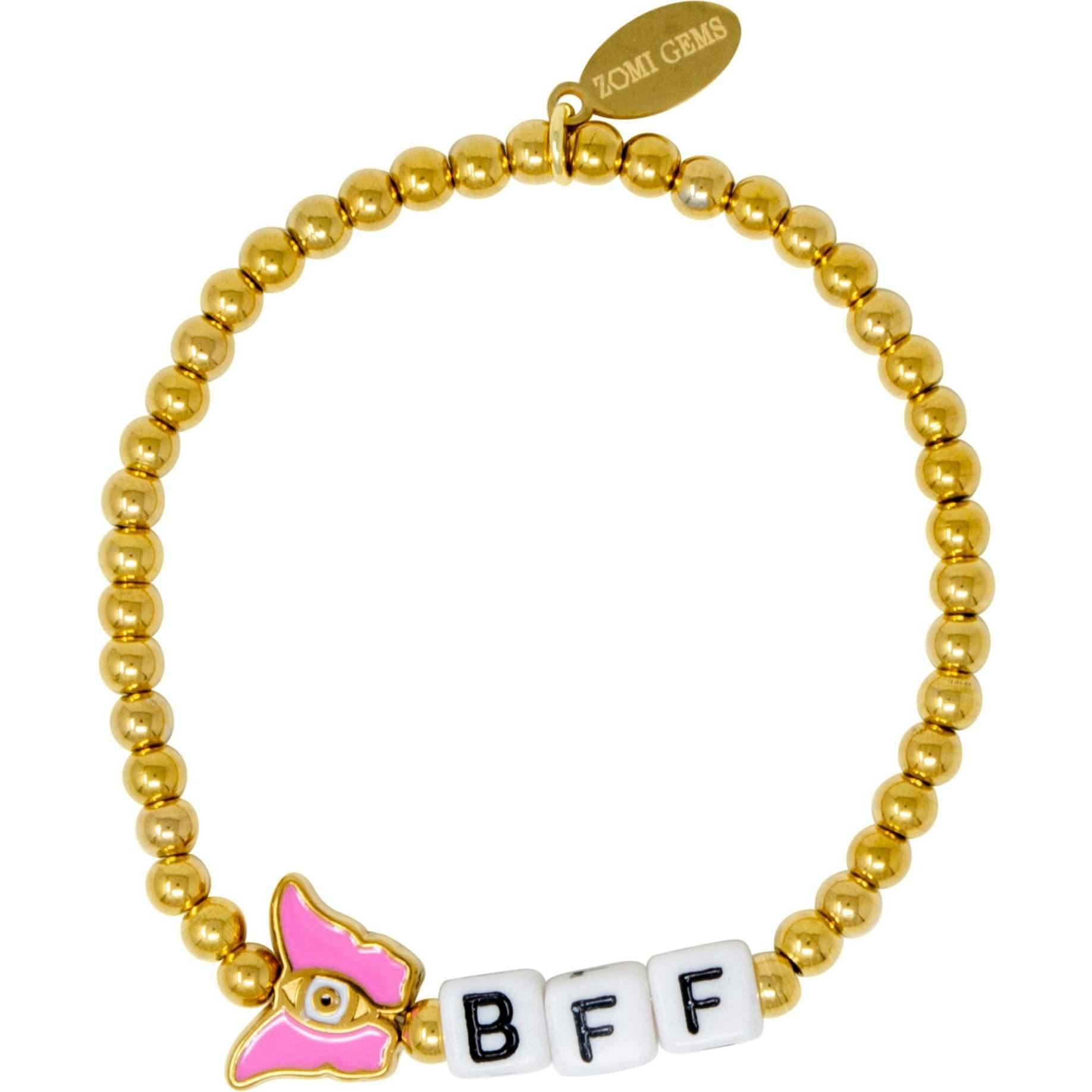 Girl's BFF / Heart Bead Bracelet Set
