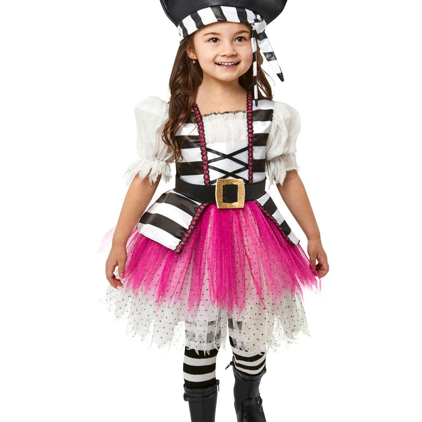 Girls' Posh Little Pirate Girl Costume for Toddlers