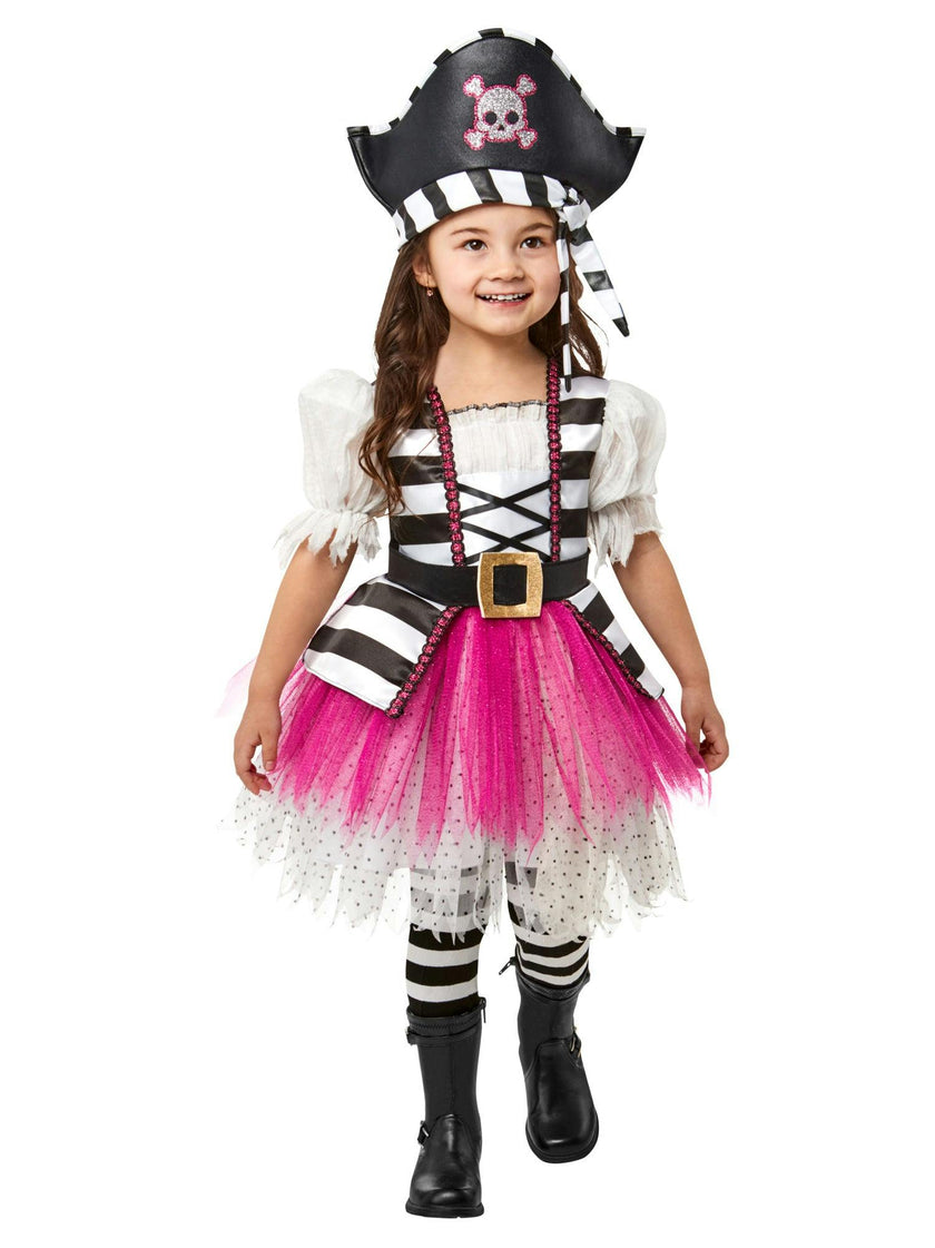 Girls' Posh Little Pirate Girl Costume for Toddlers