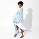 Easter Blue Bamboo Sherpa Blanket