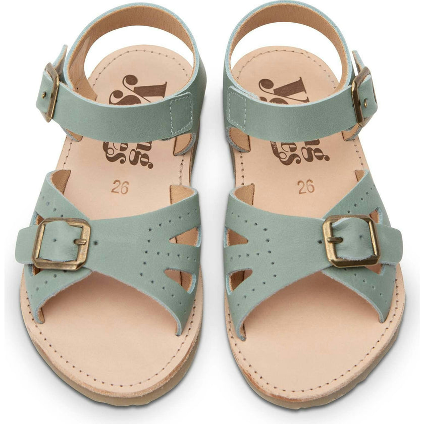 Pearl Sandal Smokey Sage, Turquoise