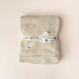 Pique Blanket and Bunny Lovey Gift Set - Birch
