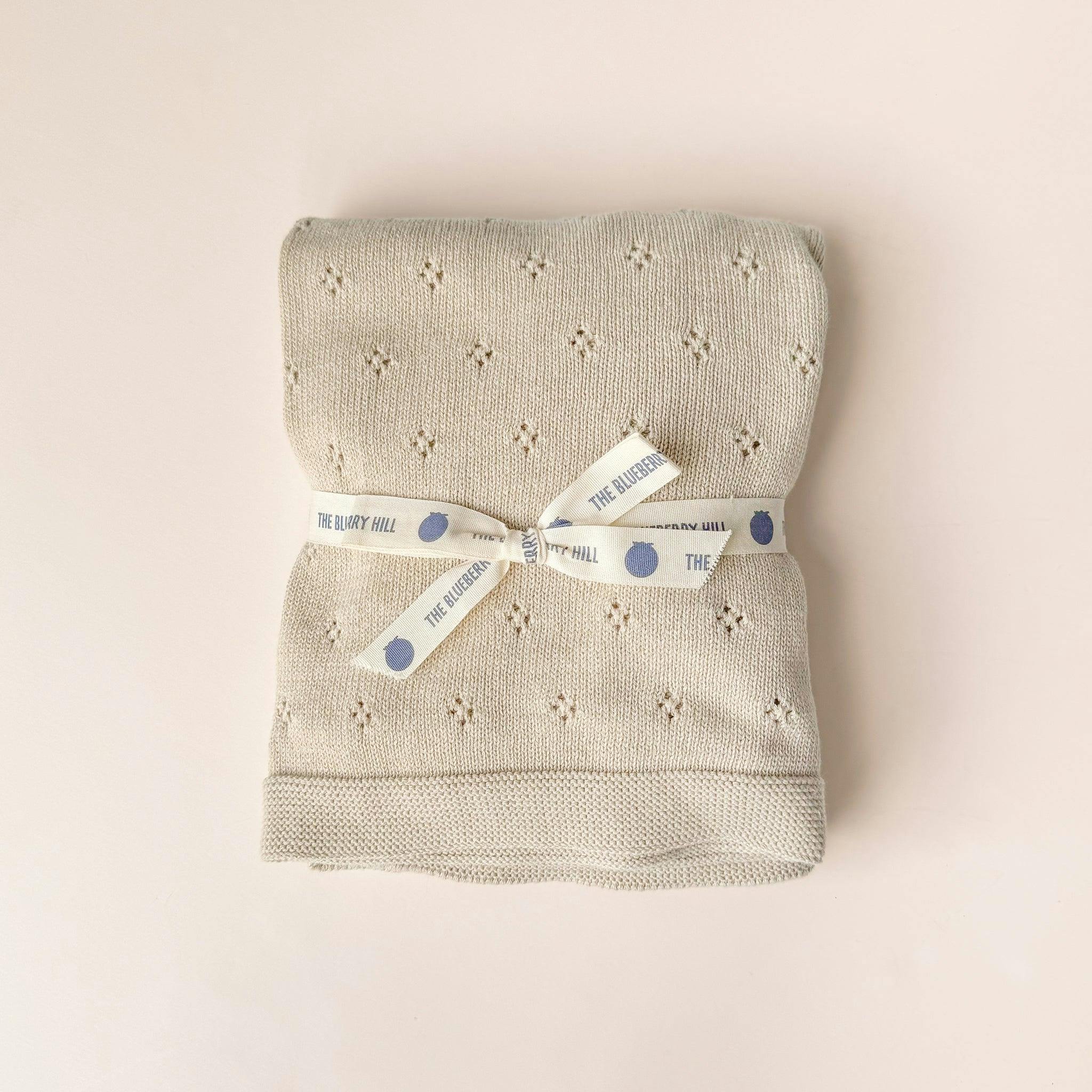 Pique Blanket and Bunny Lovey Gift Set - Birch