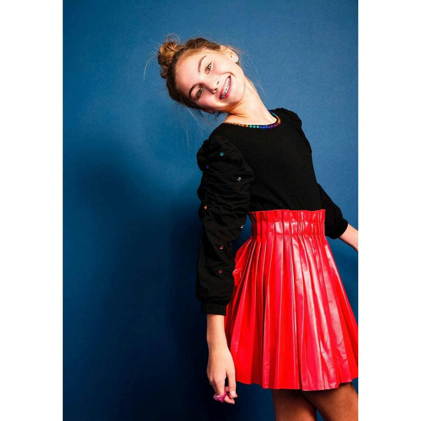 Gem Queen Puff Sleeve Blouse