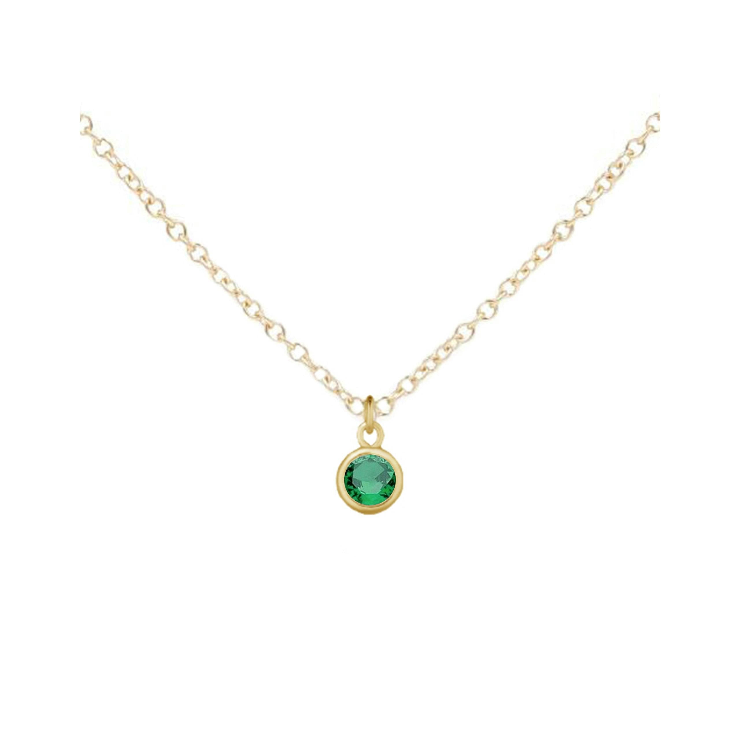 May Birthstone Necklace