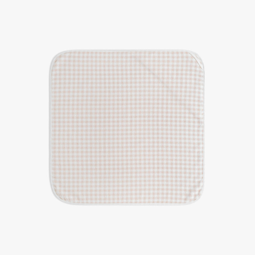 Picnic Gingham Baby Hooded Towel - Pink
