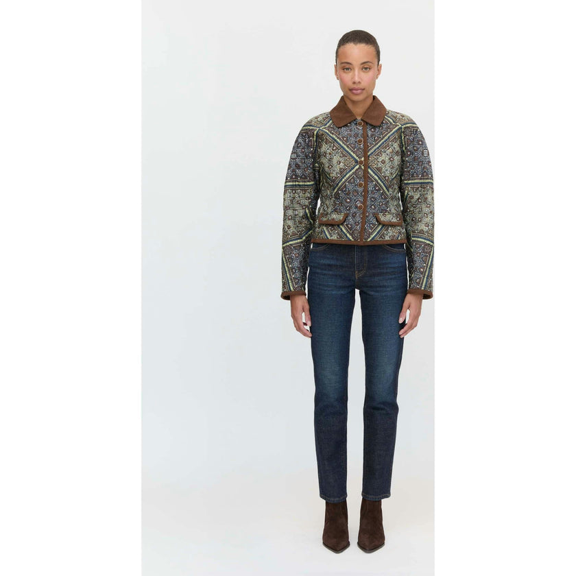 The Dax Jacket - Olive Equestrian Scarf