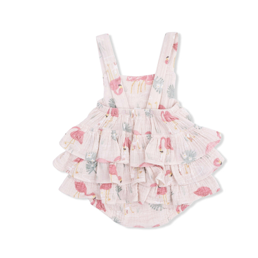 Flamingos - Ruffle Sunsuit