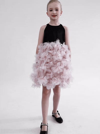 Pink Valentina Tulle Bow Gown