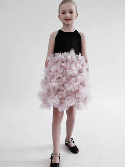 Pink Valentina Tulle Bow Gown