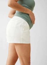 Soft Cotton Utility Maternity Shorts