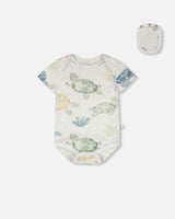 Evolutive Organic Cotton Jersey Onesie