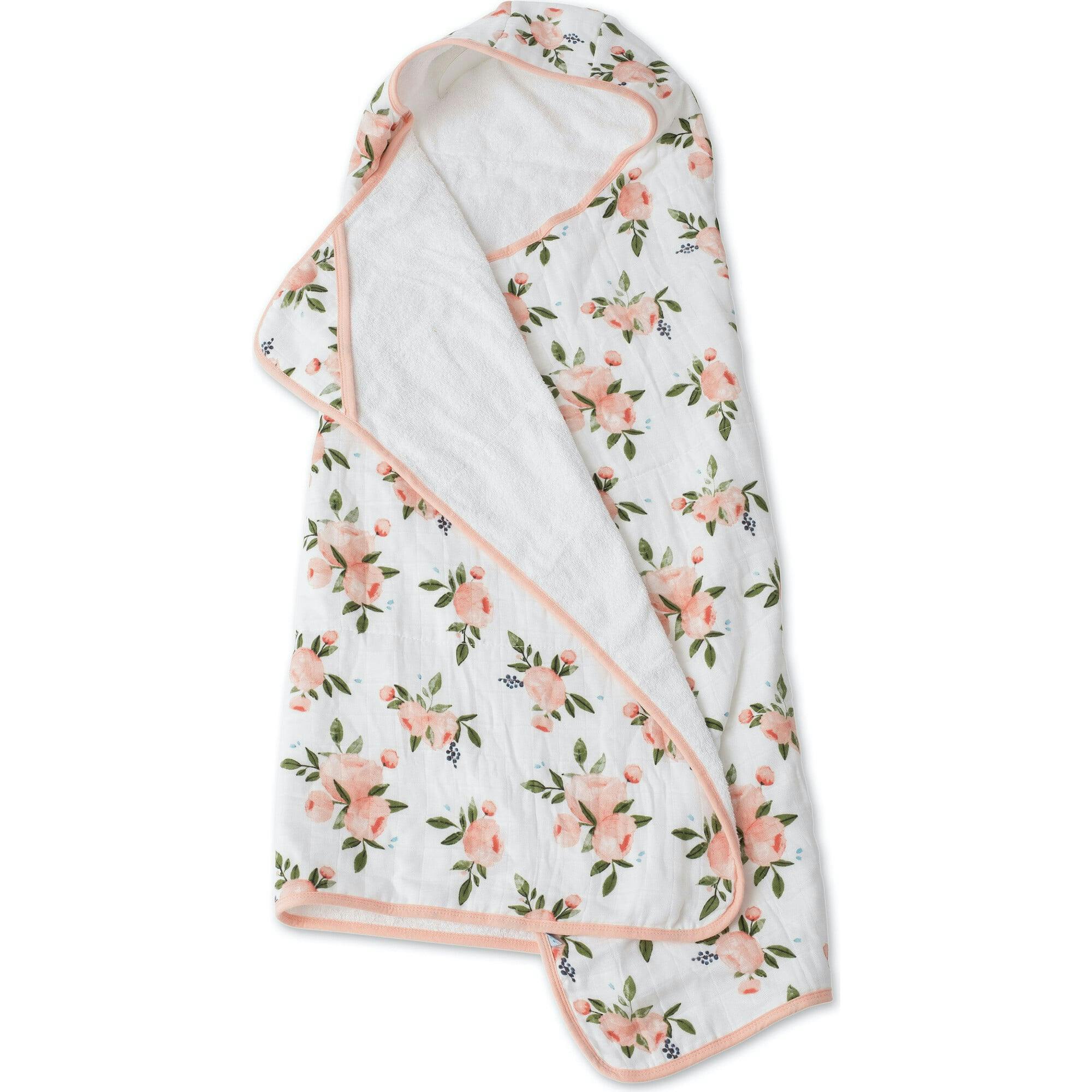 Cotton Muslin Classic Bib 3 Pack - Watercolor Roses