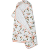 Toddler Hooded Towel - Watercolor Roses