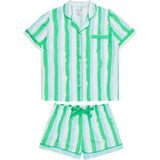 Women's Drawbertson Wild Stripes Short PJ Set - Organic Cotton Poplin