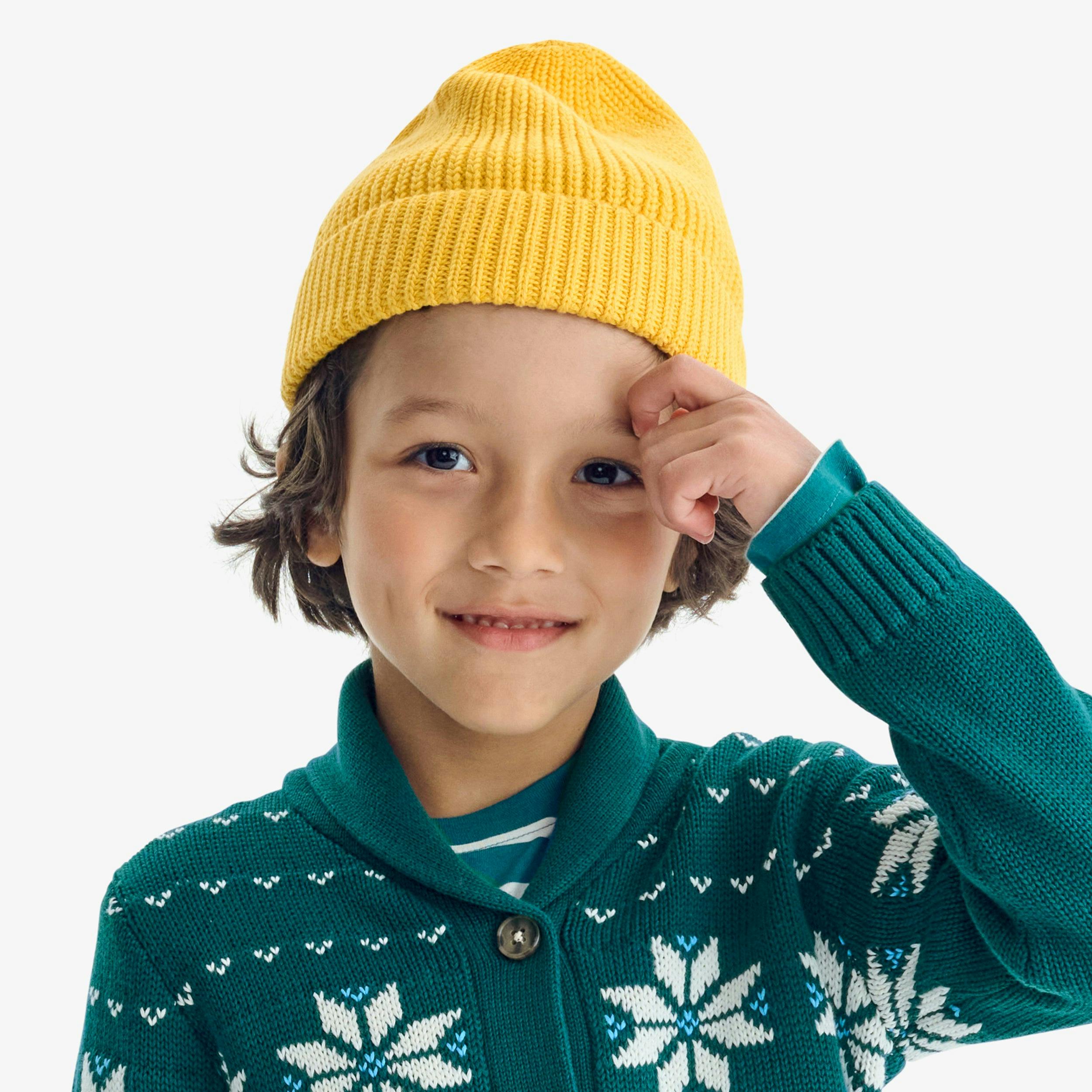Kids knit beanie