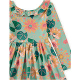 Ruffle Collar Ballet Dress, Green
