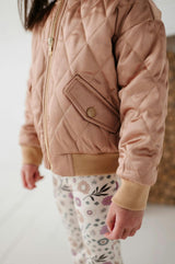 Girls Bomber Jacket in Desert
