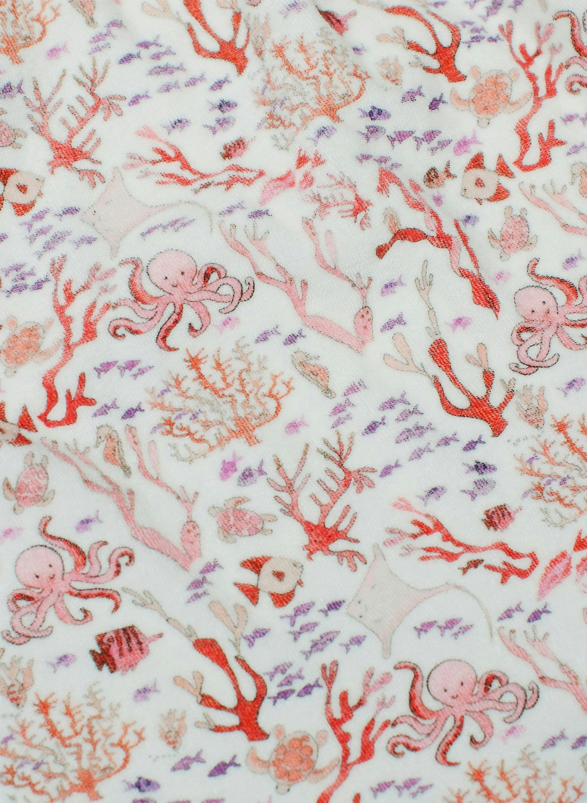 Delphine Dress - Rosy Coral Reef