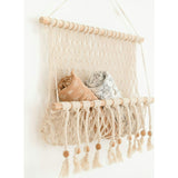 Willow Hanging Macrame Basket Storage