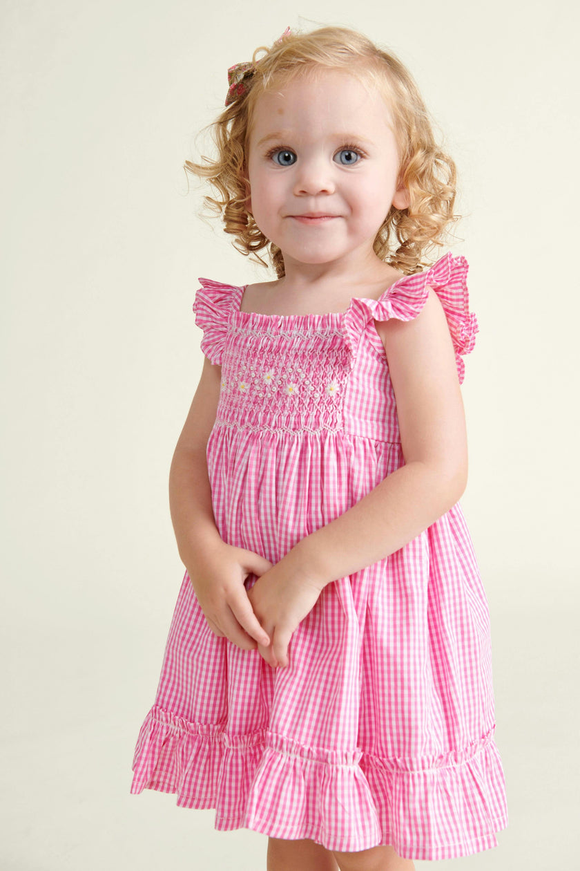 Hand-Smocked Baby Sun Dress Alba