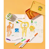 Wipeable Silicone Mat - Friends