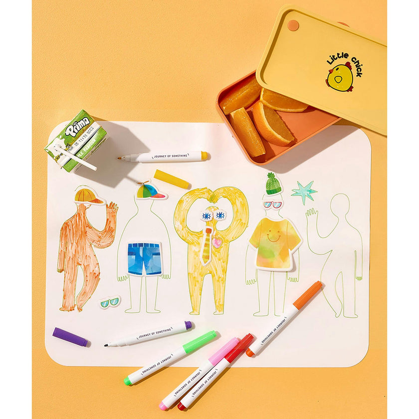 Wipeable Silicone Mat - Friends