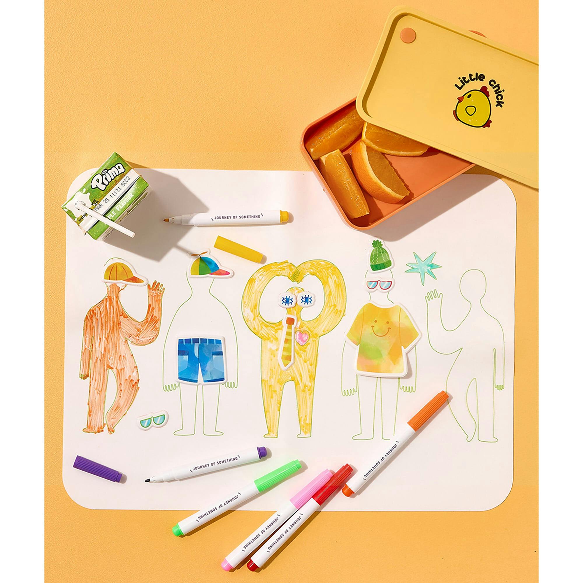 Wipeable Silicone Mat - Friends