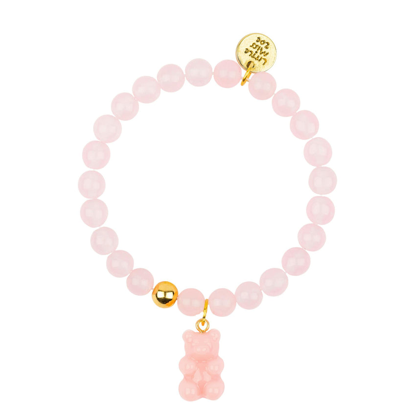 Gemstone Bracelet With Gummy Charm