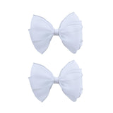 Tulle Glitter Bow Hir Clip Set