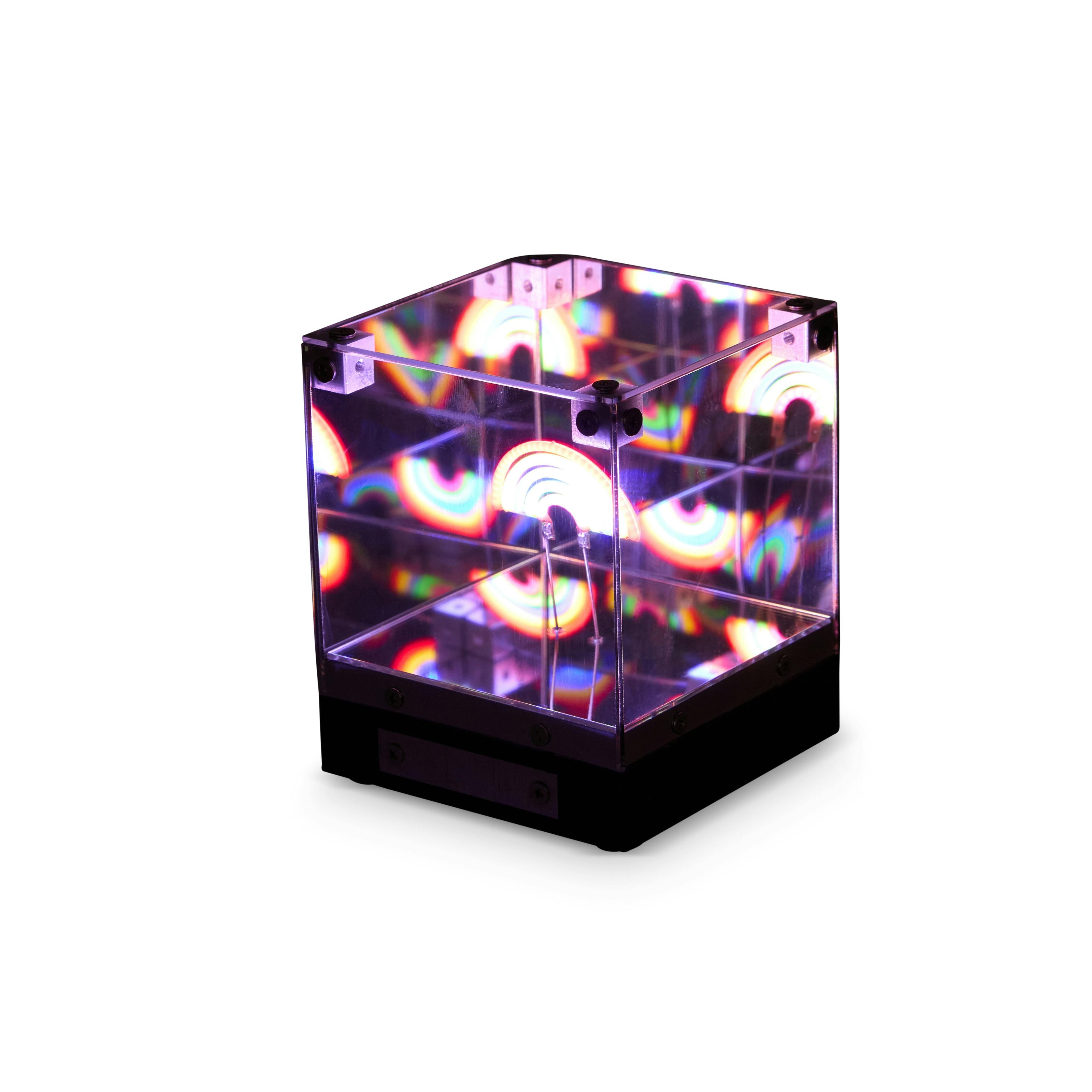 LED 3D Mirror Cube-Rainbow