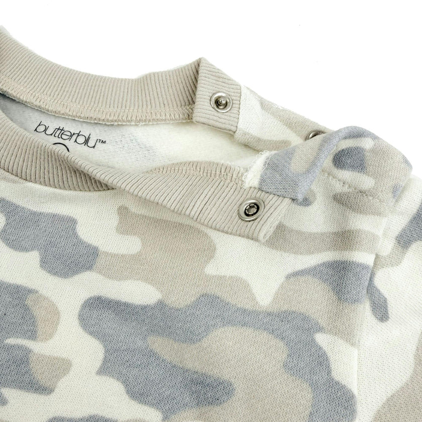 CREW 4-Piece Crew Neck Sweatshirt and Jogger Set