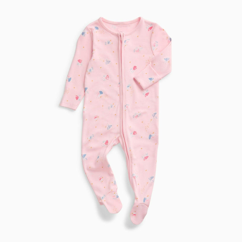 Enchanted Bunnies Clever Zip Baby Pajamas