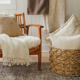 Ivory Chevron Neutral Throw Pillow