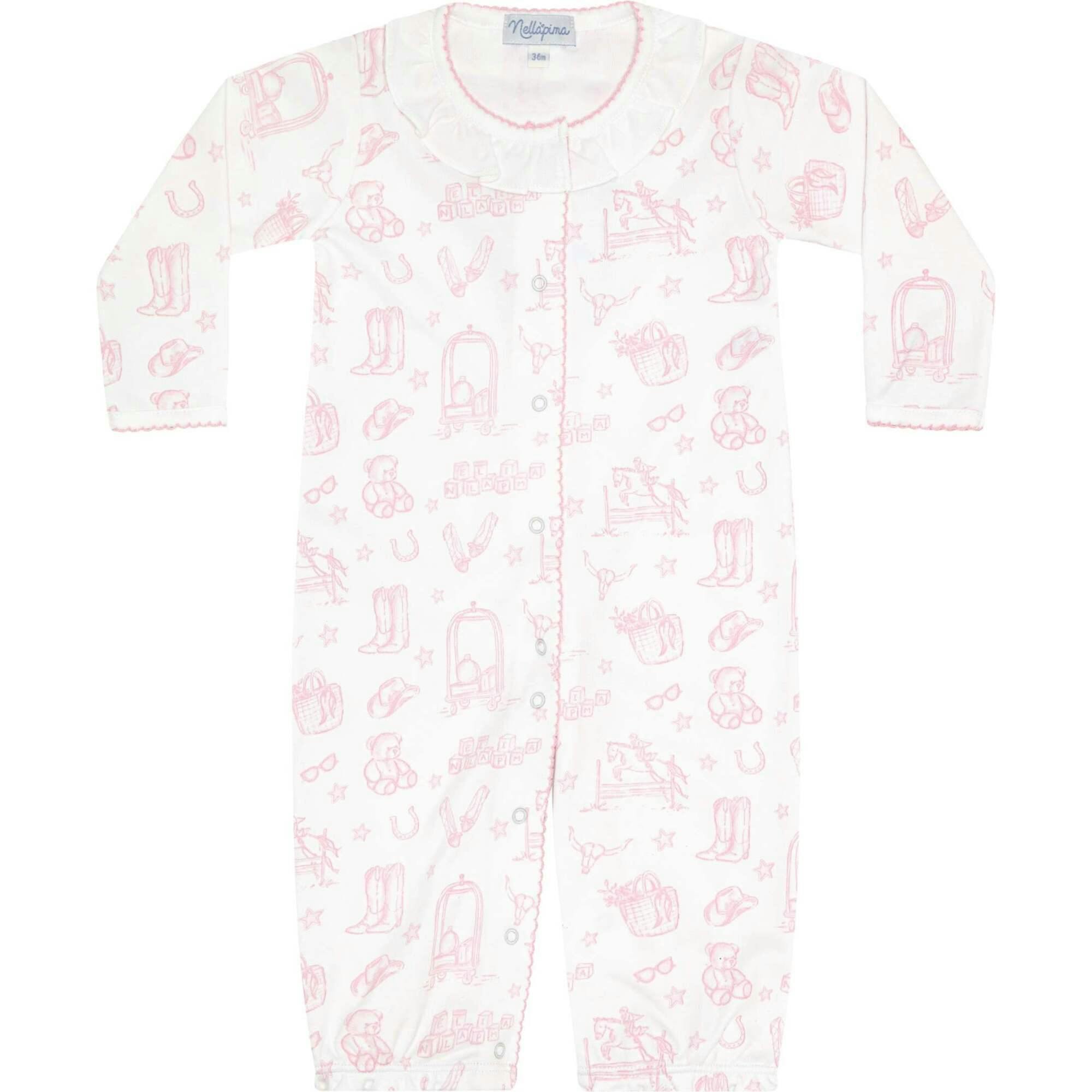 Pink Lone Star Toile Converter Gown