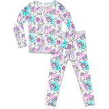 Comic Purple Bamboo Kids Pajamas