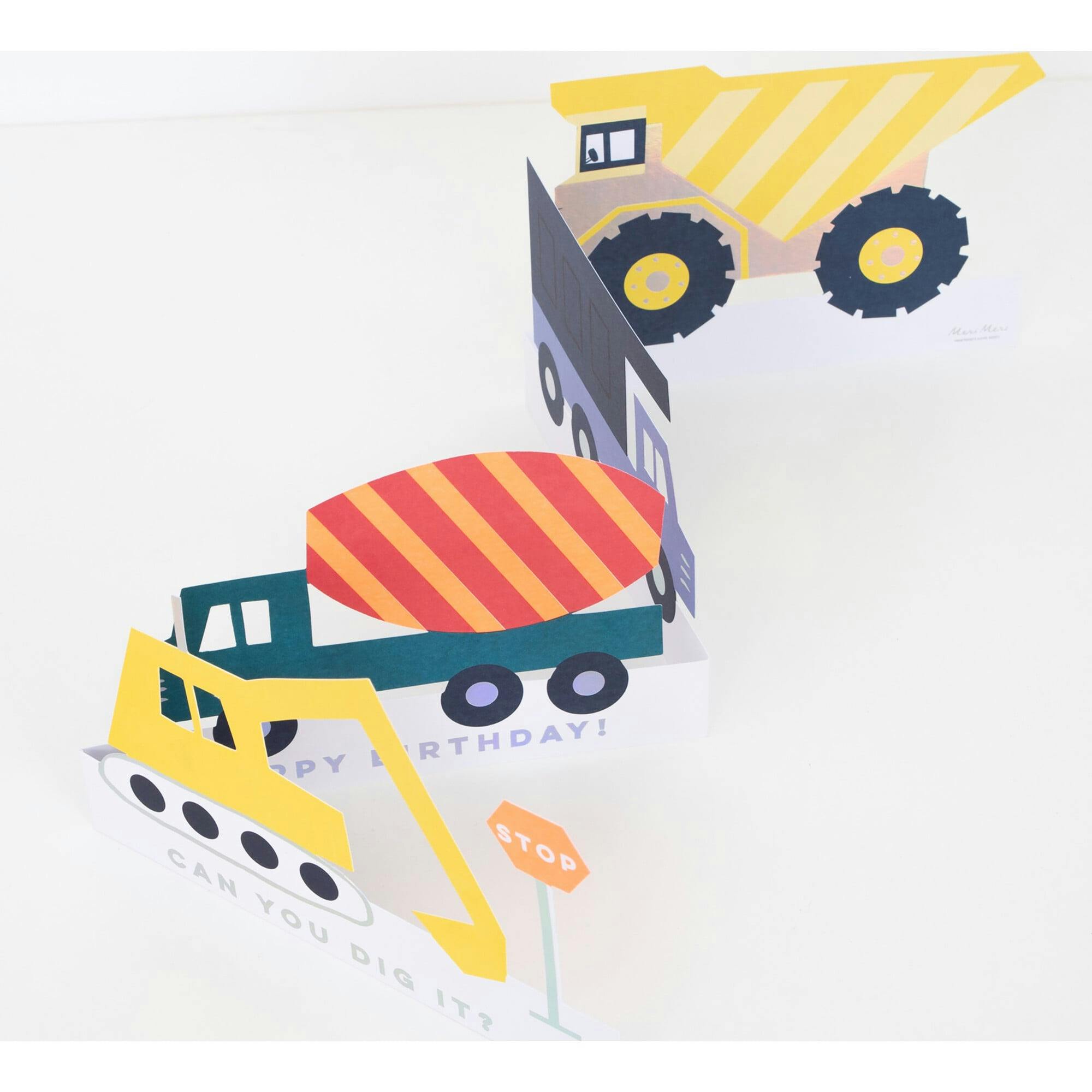 Construction Concertina Card