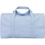 The Duffle Bag in Navy Mini Stripe