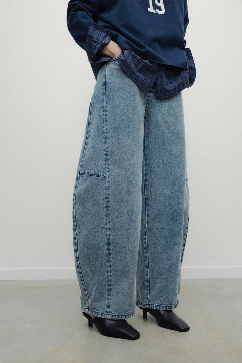 TNS Denim Woman Curved Trouser