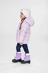 Winter Jacket Adapted For Car Seats Lavender