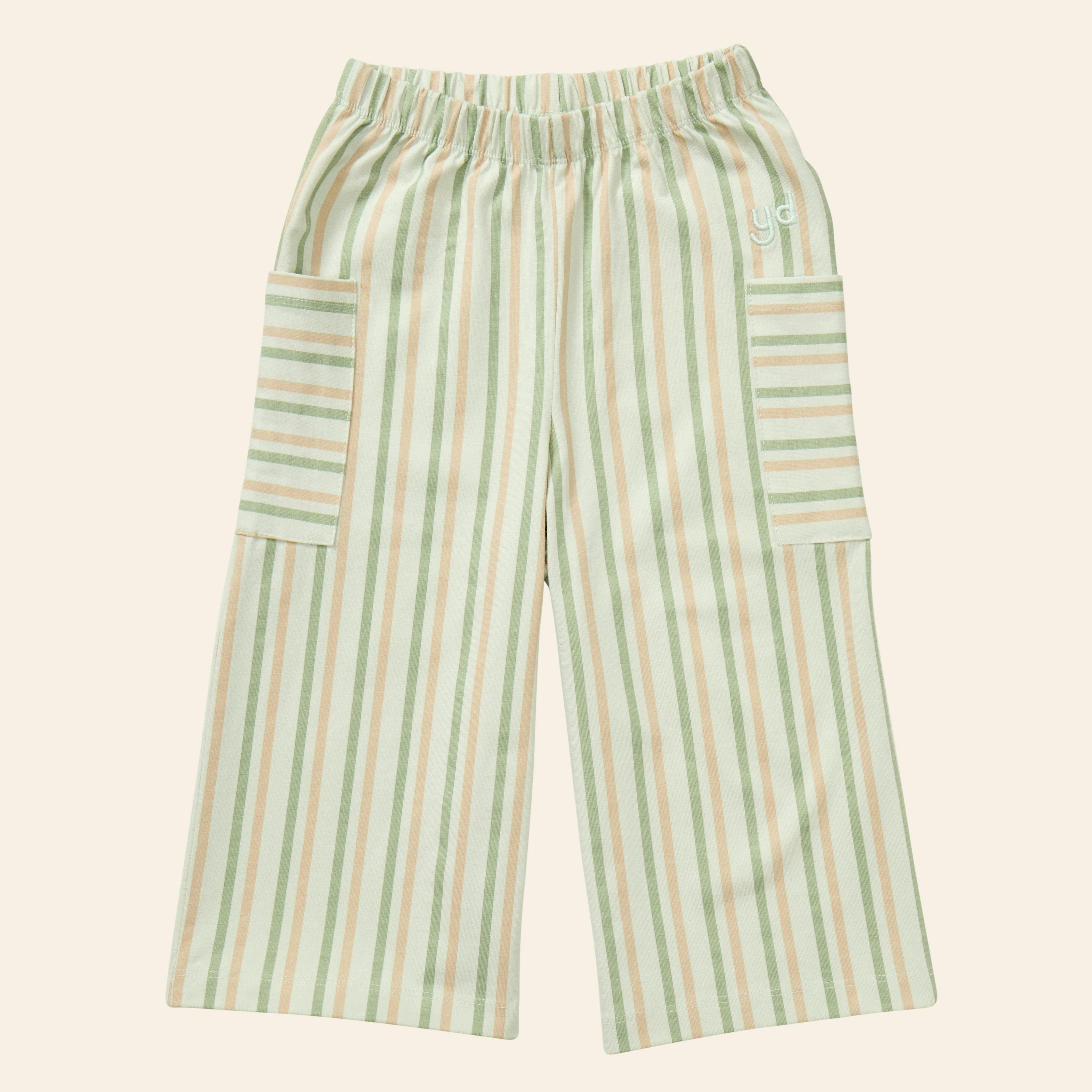 Stripe Mix Pocket Pants