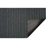 Skinny Stripe Shag Floor Mat, Green