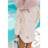 Swim Long Sleeve Ruffle One-Piece - Sea Bloom