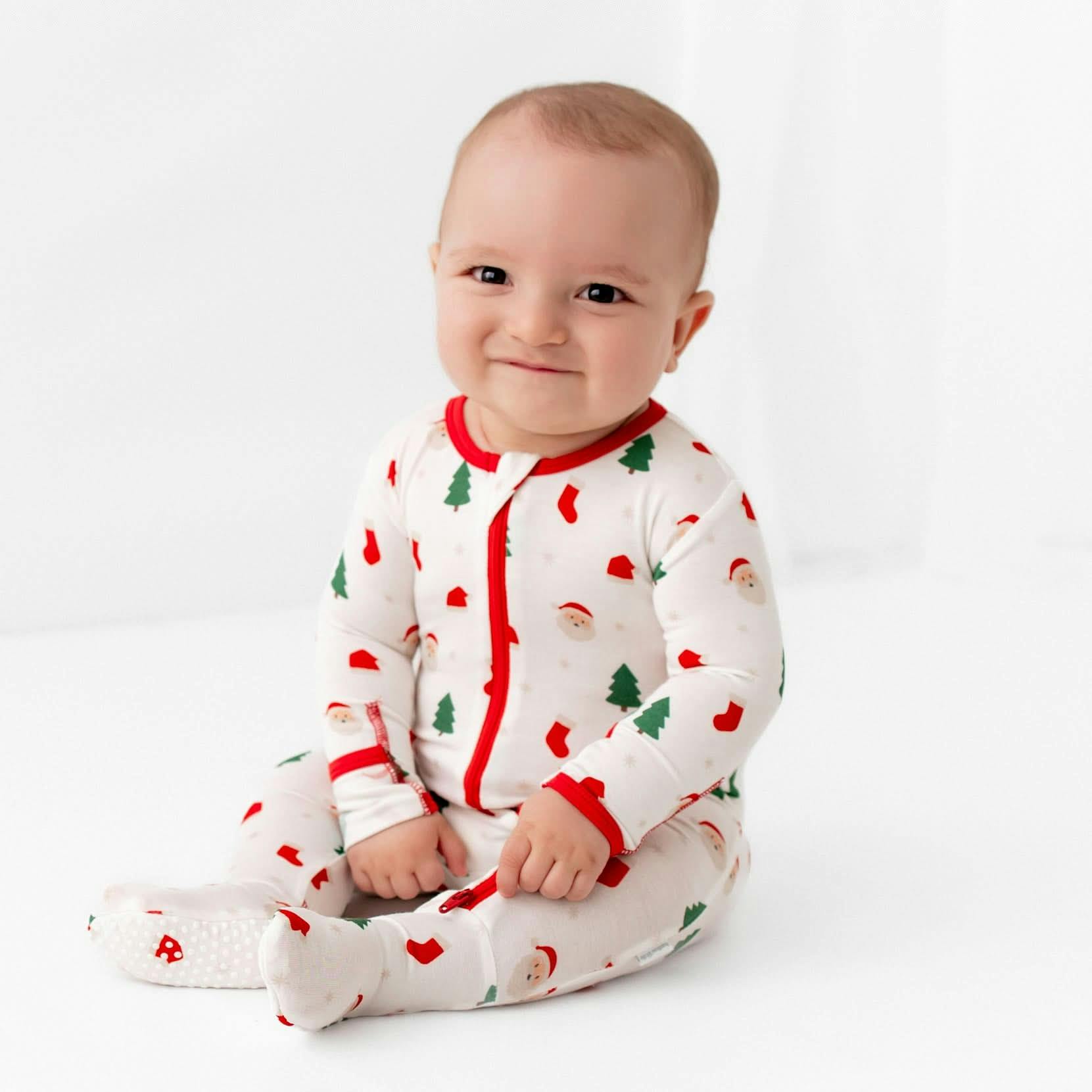 Santa Zippered Footie