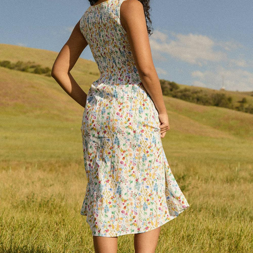 Ana Dress in Floral Fields