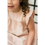 Garment Dye Ruffle Dress, Pink