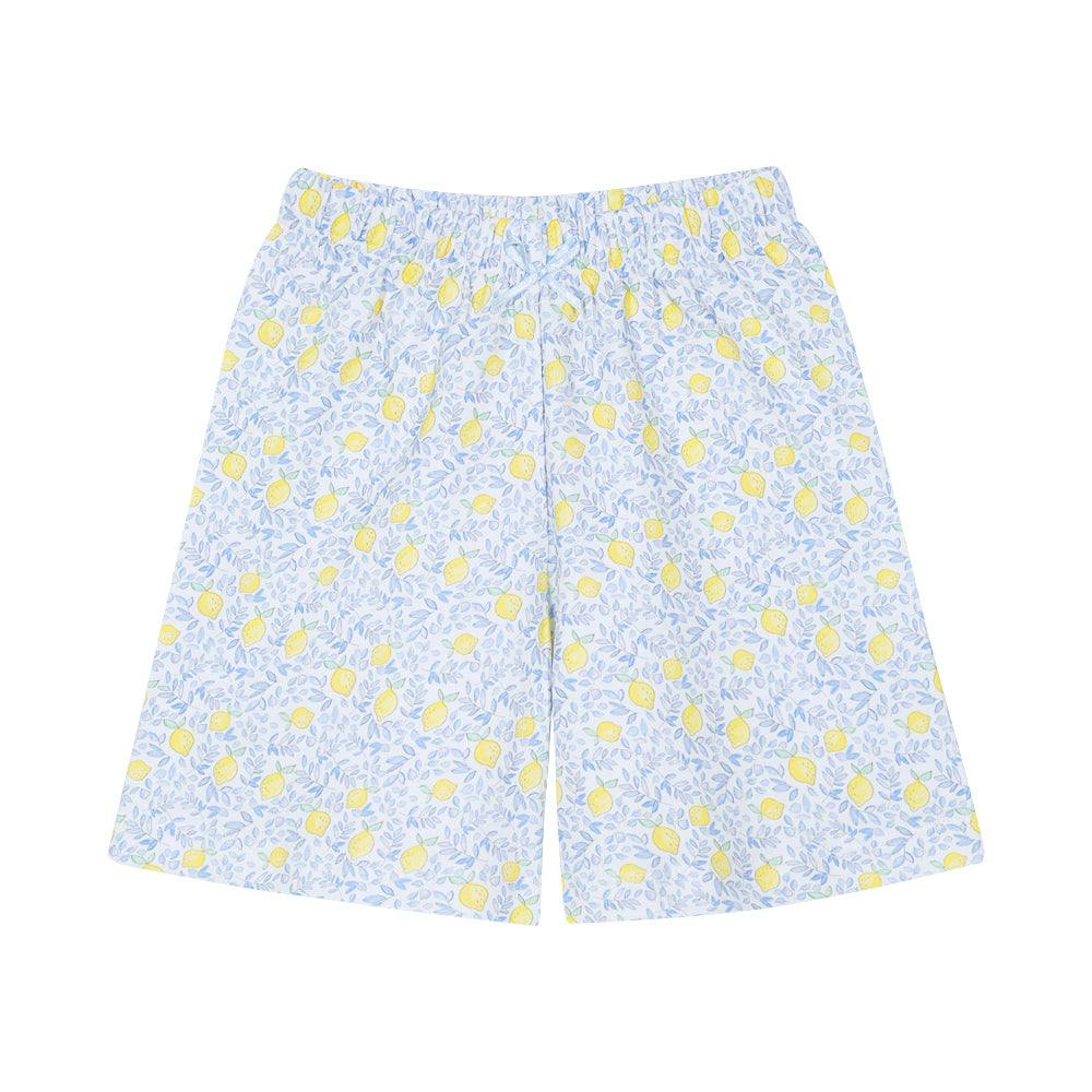 Lemons Girls Pima Cotton Short Pajama Set