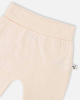 Organic Cotton Jersey Evolutive Pants Peach