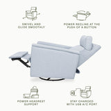 Namesake Willa Plus Power Glider Recliner w/ Power Headrest
