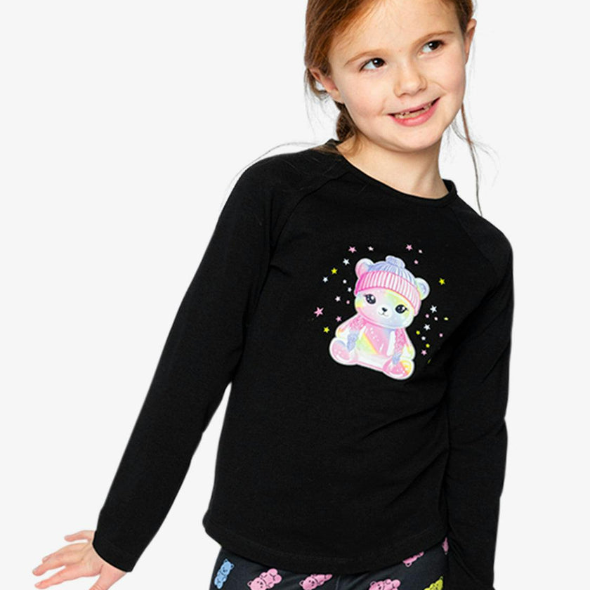 Raglan Organic Cotton T-Shirt Black